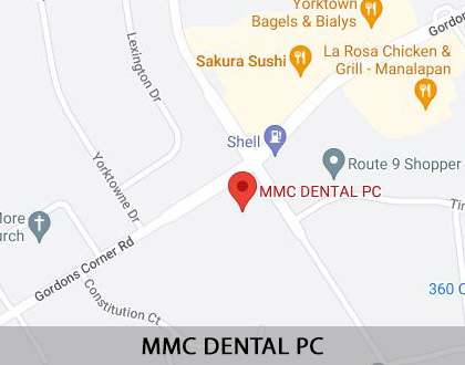 Map image for Options for Replacing Missing Teeth in Manalapan Township, NJ